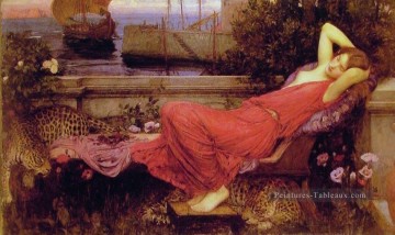Ariane femme grecque John William Waterhouse Peinture à l'huile